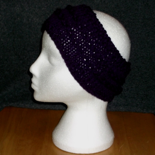 Chain knit headband handmade and sold by Longhaired Jewels